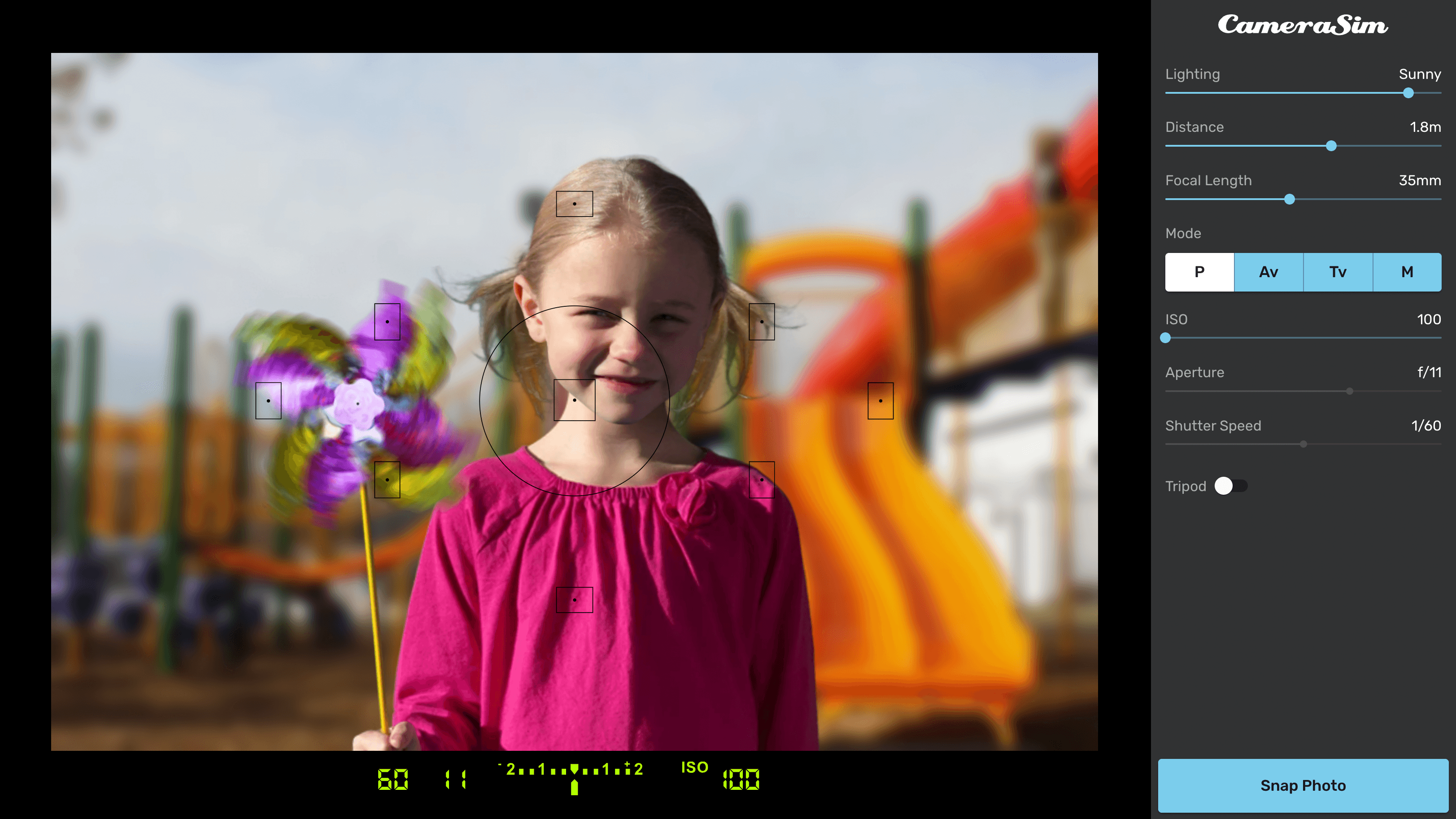 CameraSim screenshot